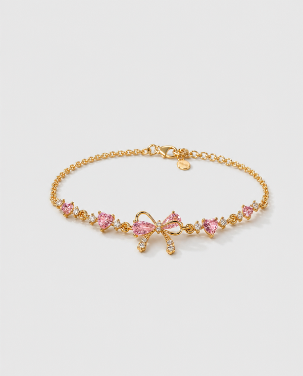 Bracelet Nœud Rose